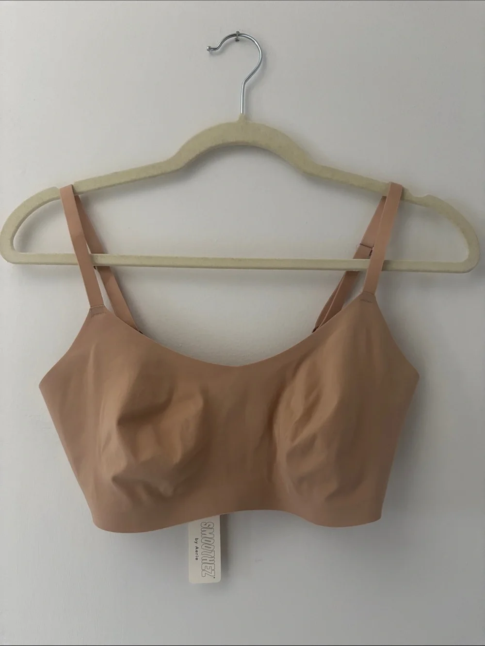 ✨NWT✨aerie smoothez Tan Wireless Bralette Size M